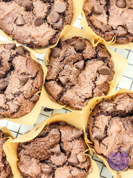 Double Chocolate Muffins on White - Image 3