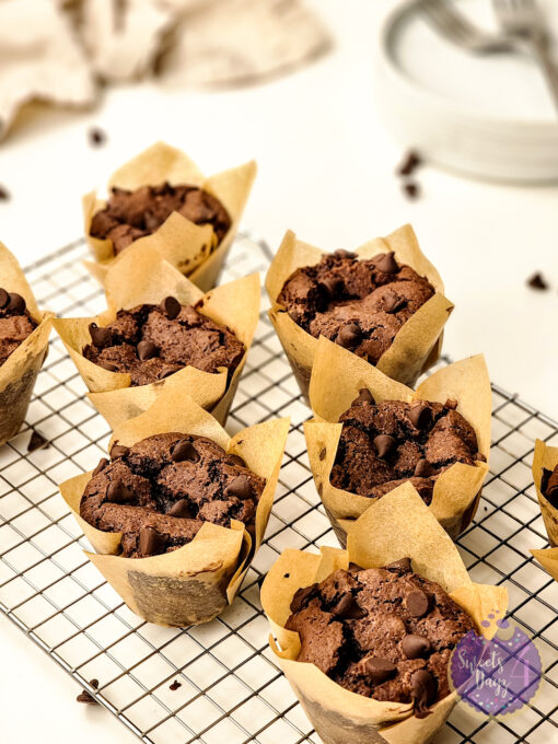 Double Chocolate Muffins on White - Image 7