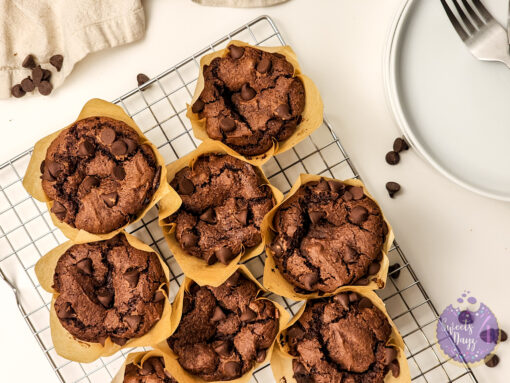 Double Chocolate Muffins on White - Image 9