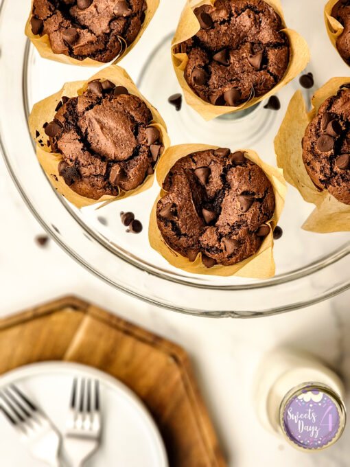 Double Chocolate Muffins on Marble - Image 9
