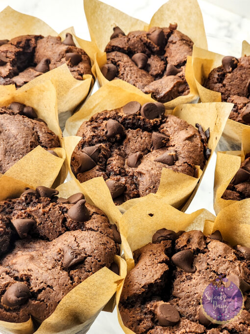 Double Chocolate Muffins on Marble - Image 4