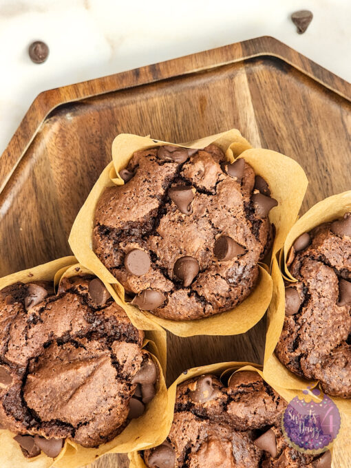 Double Chocolate Muffins on Gold Marble - Image 7