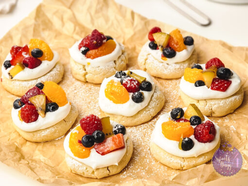 Fruit Pizza Cookies on White - Image 2