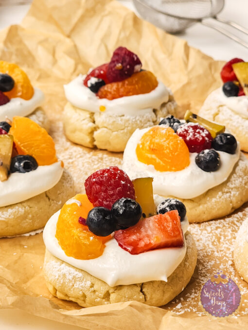 Fruit Pizza Cookies on White - Image 3