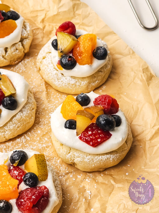 Fruit Pizza Cookies on White - Image 4