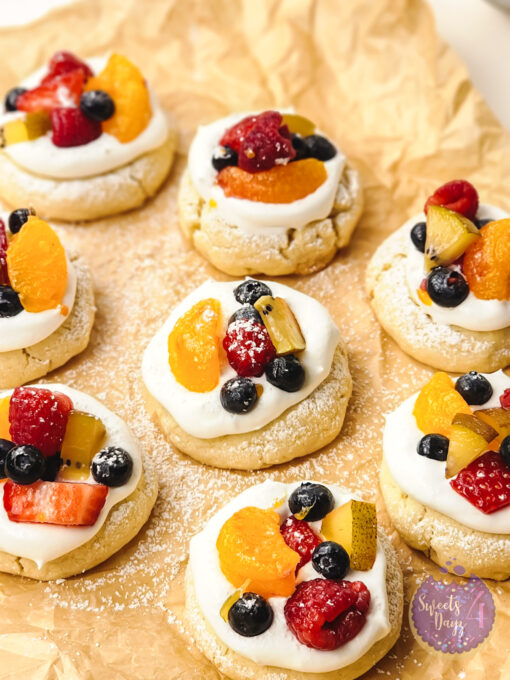 Fruit Pizza Cookies on White - Image 7