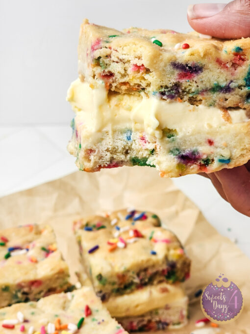 Funfetti Cookie Ice Cream Sandwiches on Rhombus - Image 5