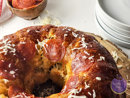 Pizza Monkey Bread on White - Image 4