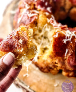 Pizza Monkey Bread on White