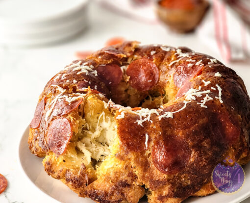 Pizza Monkey Bread on Marble - Image 2