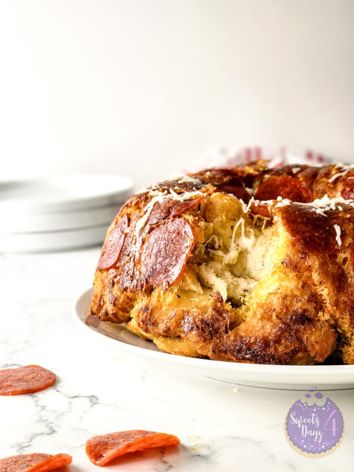 Pizza Monkey Bread on Marble - Image 3