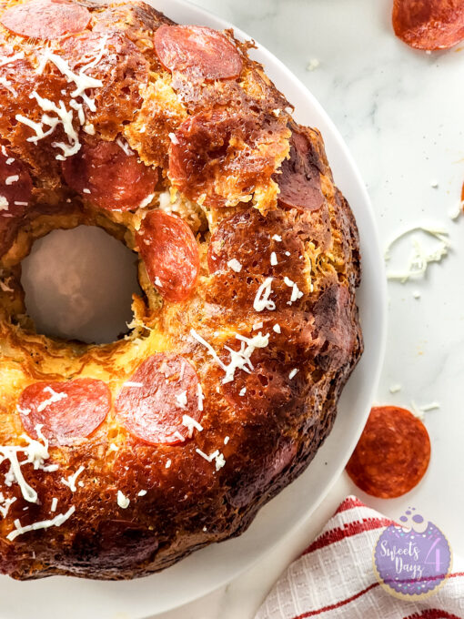 Pizza Monkey Bread on Marble - Image 4