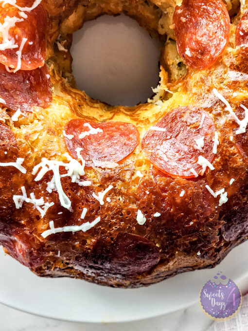 Pizza Monkey Bread on Marble - Image 5