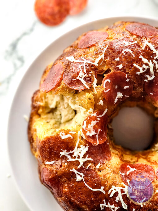 Pizza Monkey Bread on Marble - Image 6