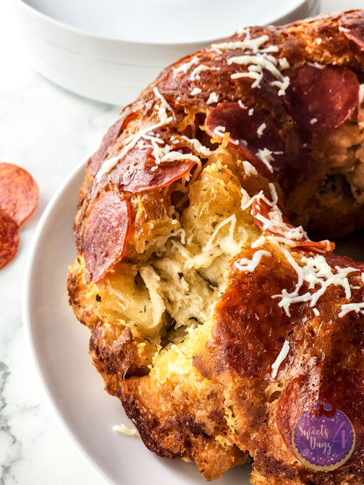 Pizza Monkey Bread on Marble - Image 7