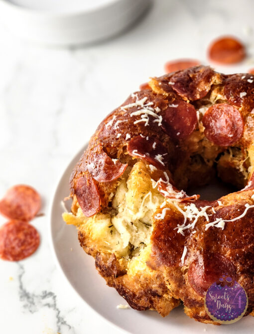 Pizza Monkey Bread on Marble - Image 9