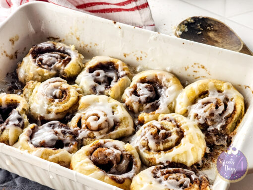 30 Minute Puff Pastry Cinnamon Rolls on Rhombus - Image 7