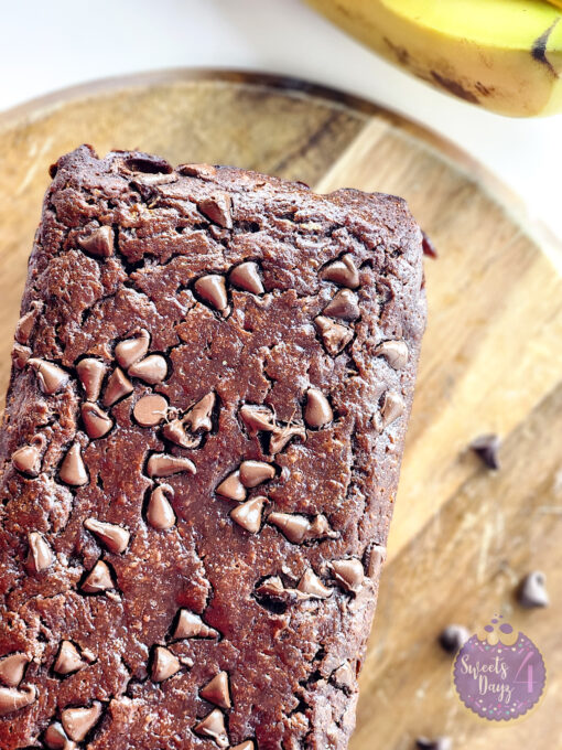 Chocolate Banana Bread on White - Image 5