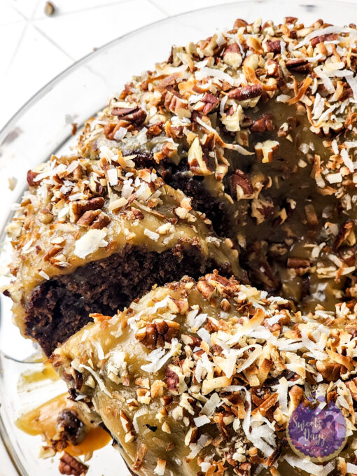 German Chocolate Pound Cake on Rhombus - Image 2