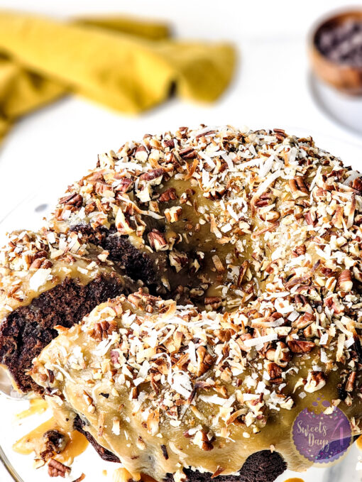 German Chocolate Pound Cake on Rhombus - Image 4