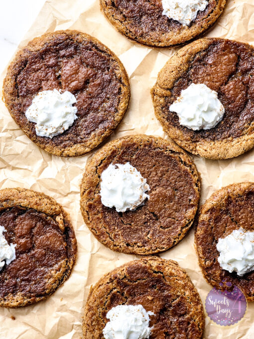 Pumpkin Pie Cookies on Gold Marble - Image 3