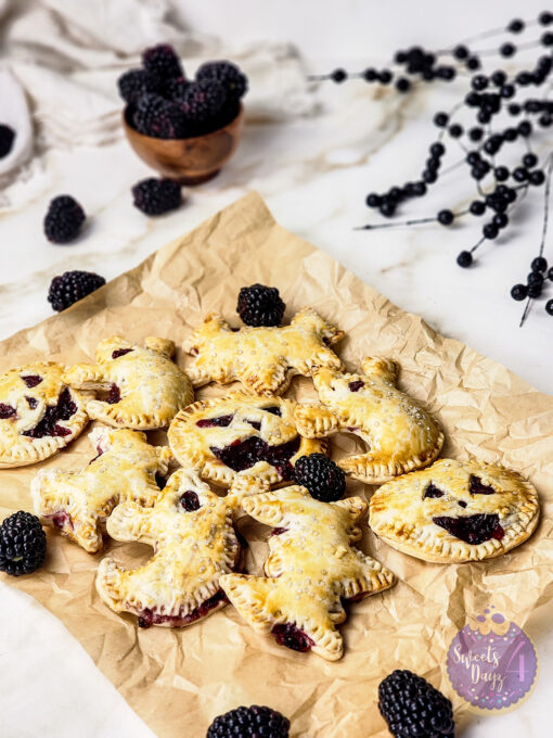 Spooky Fruit Hand Pies on Gold Marble - Image 2