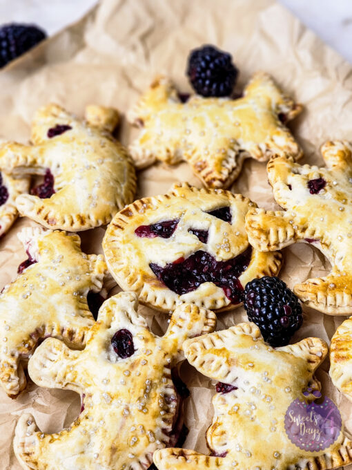 Spooky Fruit Hand Pies on Gold Marble - Image 3