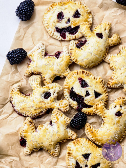 Spooky Fruit Hand Pies on Gold Marble - Image 4