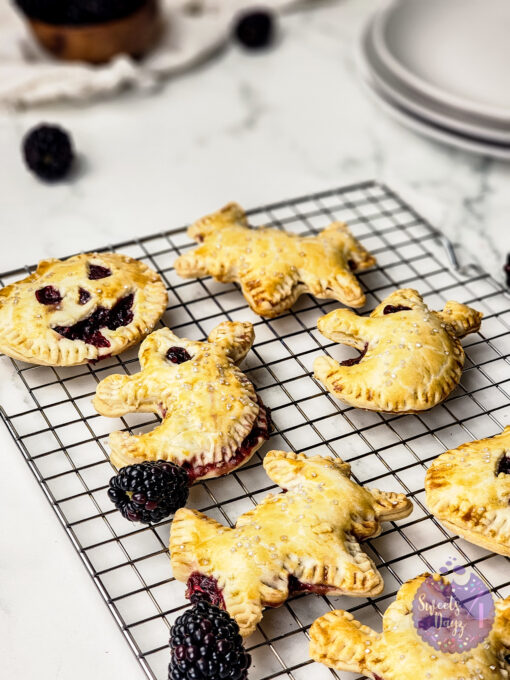 Spooky Fruit Hand Pies on Marble - Image 4