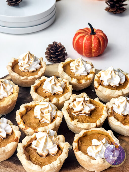 Mini Pumpkin Pies on White - Image 3