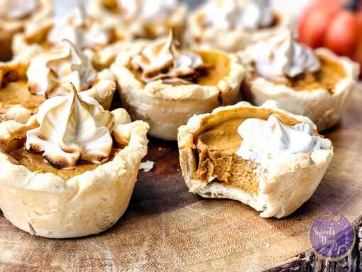 Mini Pumpkin Pies on White - Image 9