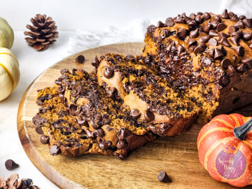 Pumpkin Loaf Bread on Gold Marble - Image 5