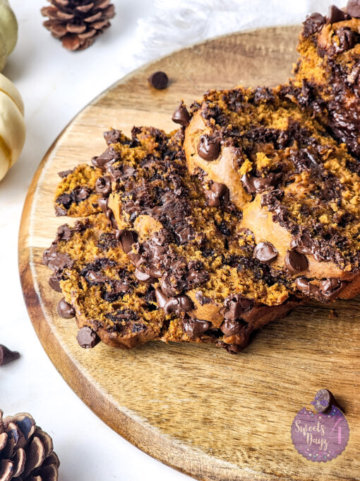 Pumpkin Loaf Bread on Gold Marble - Image 6