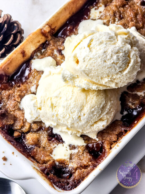 Peach Cobbler For One on Gold Marble - Image 7