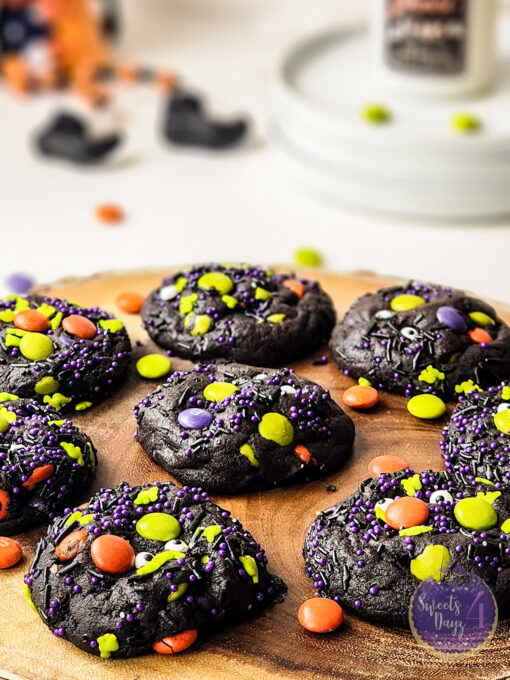 Halloween M&M Cookies on White - Image 2