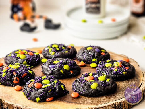 Halloween M&M Cookies on White - Image 3