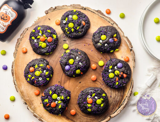 Halloween M&M Cookies on White - Image 9