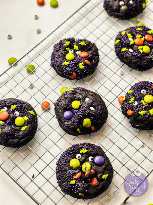 Halloween M&M Cookies on Marble - Image 5