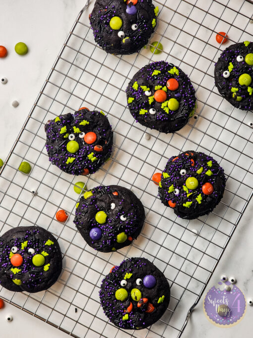 Halloween M&M Cookies on Marble - Image 6
