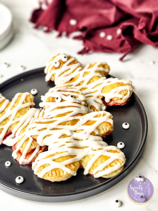 Mummy Halloween Poptarts on Marble