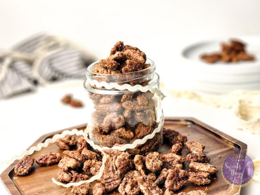 Candied Pecans on White - Image 2