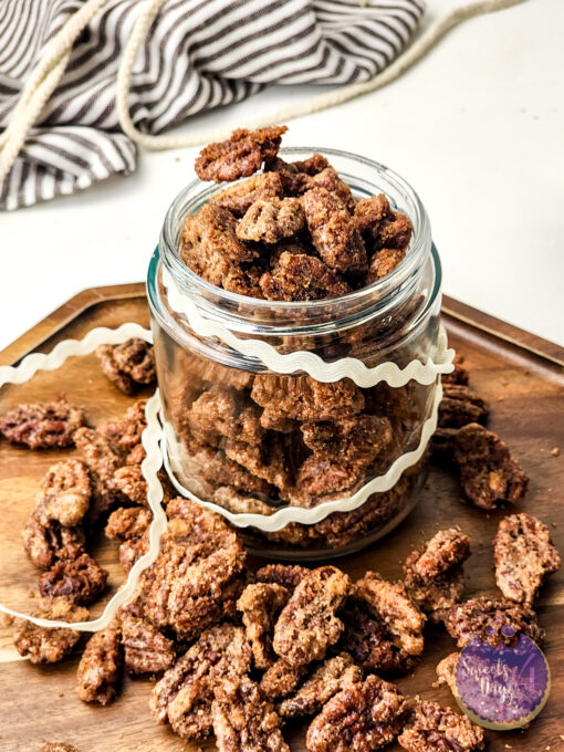 Candied Pecans on White - Image 3