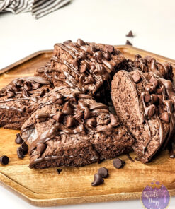 Chocolate Scones on White