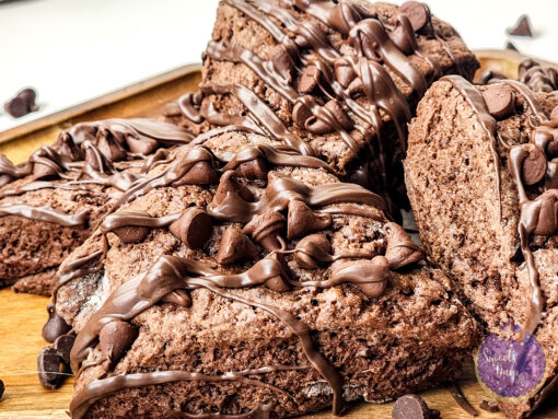 Chocolate Scones on White - Image 3