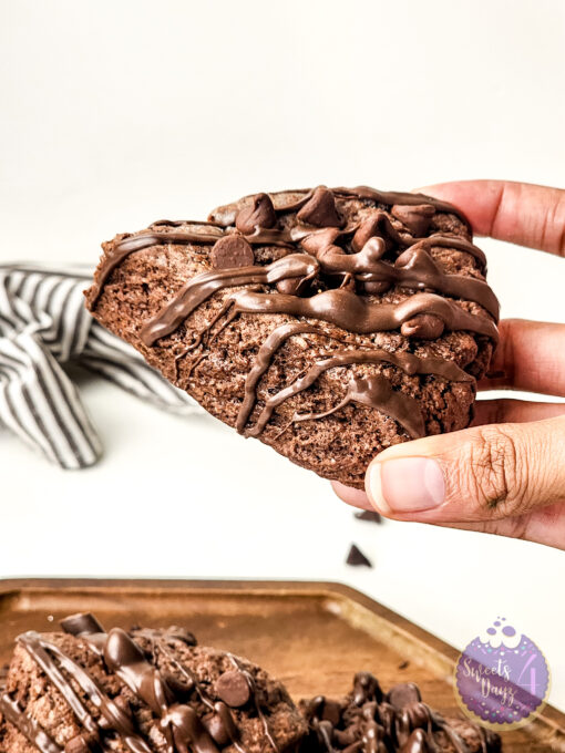 Chocolate Scones on White - Image 6
