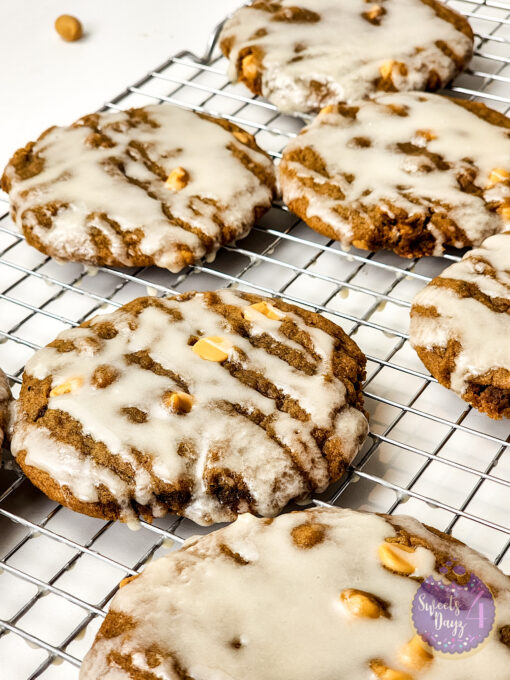 Ginger Maple Glazed Cookies on White - Image 2