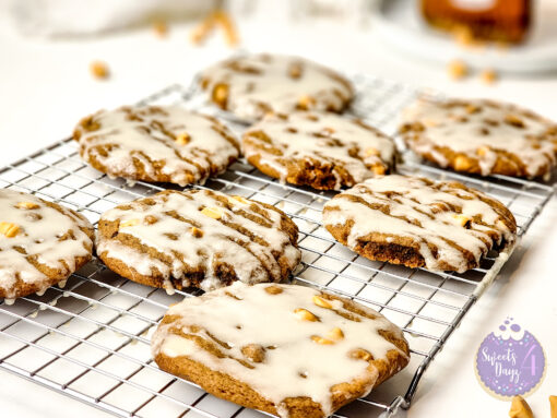 Ginger Maple Glazed Cookies on White - Image 3