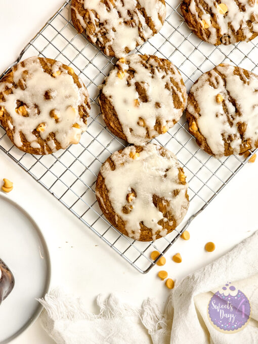 Ginger Maple Glazed Cookies on White - Image 5