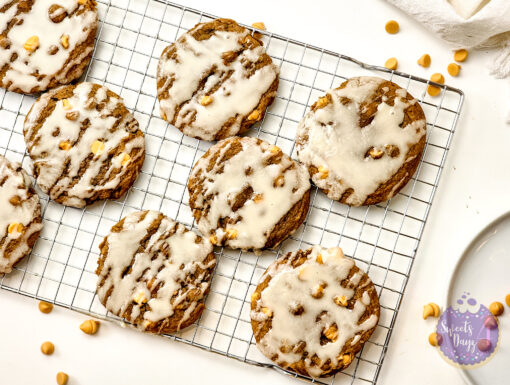 Ginger Maple Glazed Cookies on White - Image 6