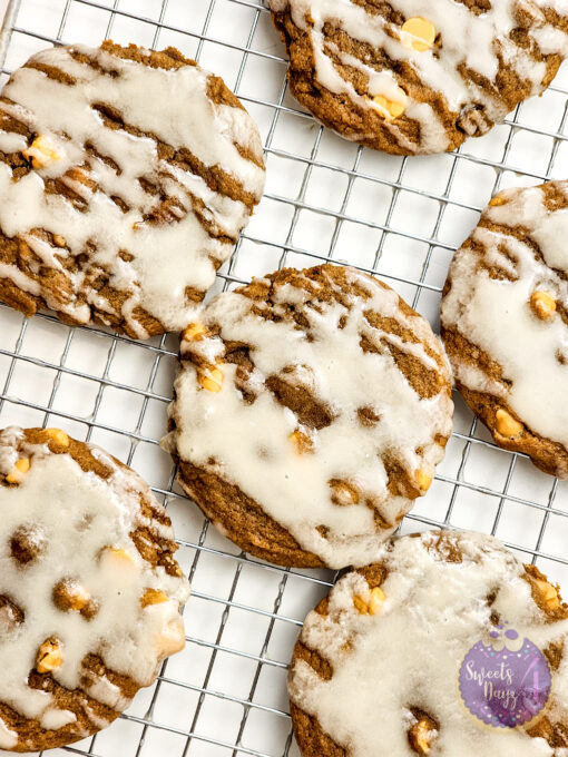 Ginger Maple Glazed Cookies on White - Image 7